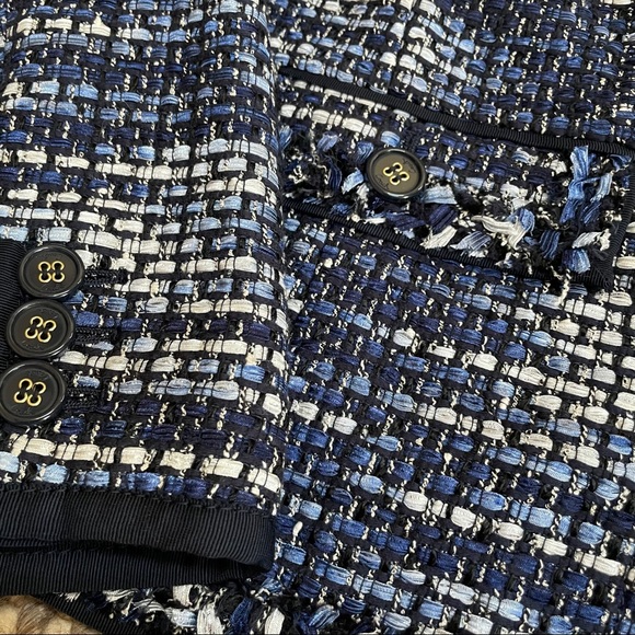 COACH 1941 Poppy Blue Phoebe Tweed Blazer Jacket - Picture 8 of 16